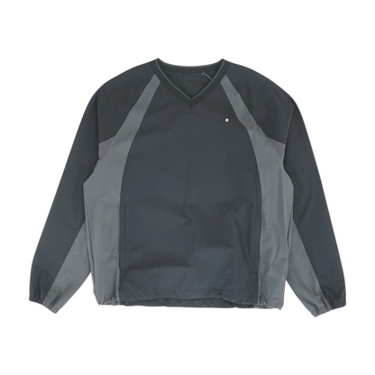 Black Color Block Pullover