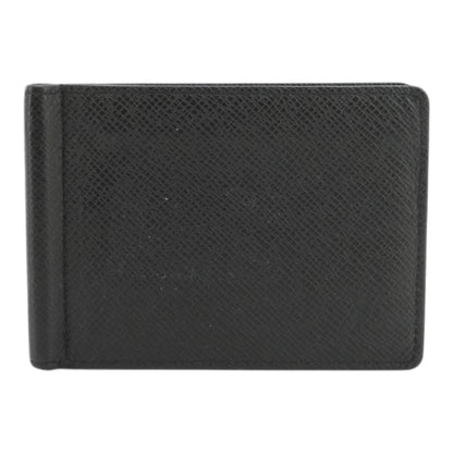 Portefeuille Pince Wallet in Black Taiga Leather