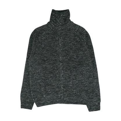 Green Solid Cardigan Sweater