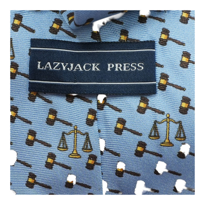 Blue Print Neck Tie