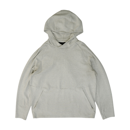 Gray Solid Hoodie Pullover
