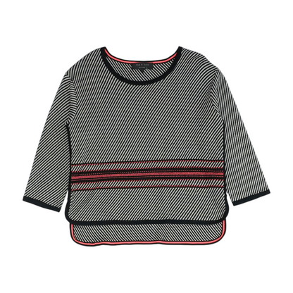 Black Striped Pullover Sweater