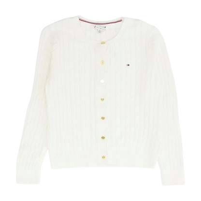 White Cardigan Sweater