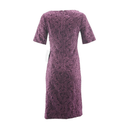 Purple Floral Midi Dress