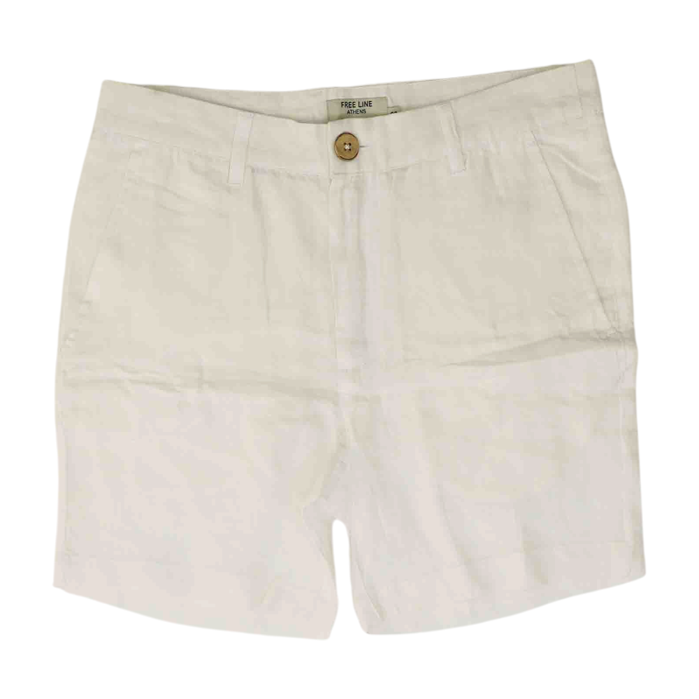 White Casual Shorts
