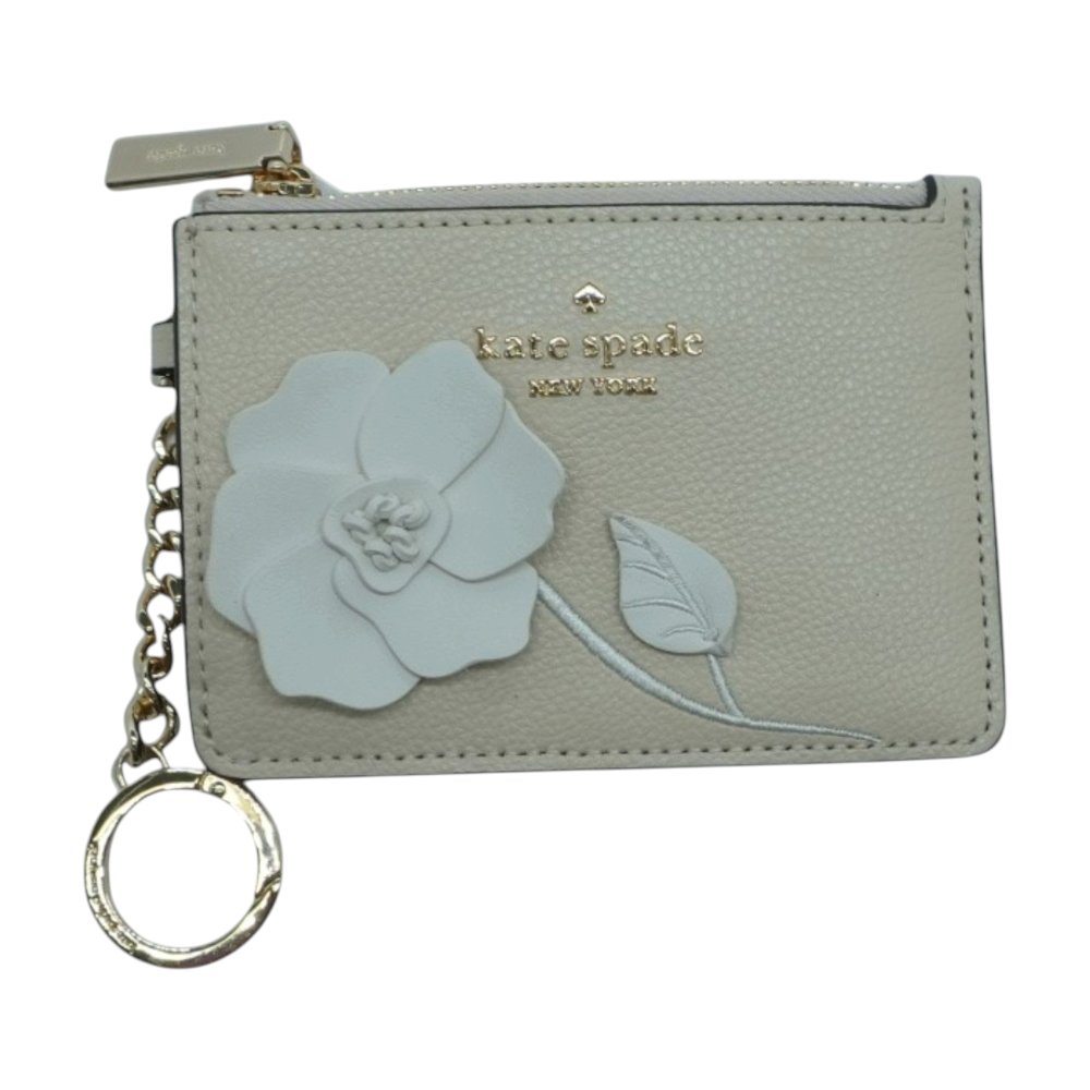 Beige Card Case Wallet