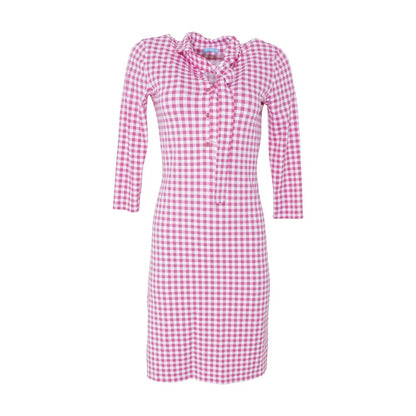 Pink Check Mini Dress