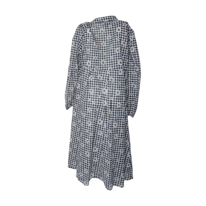 Black Check Cardigan