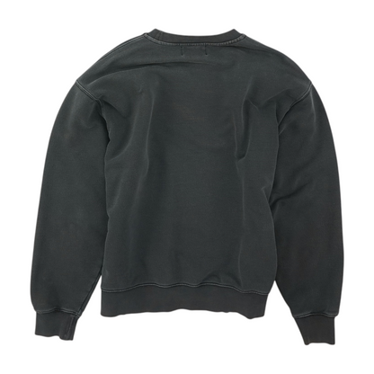 Gray Solid Sweatshirt Pullover