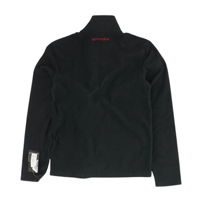 Black Solid 1/4 Zip Pullover