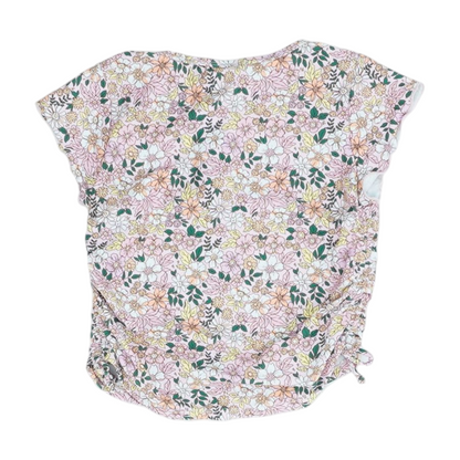 Pink Floral Swim Top