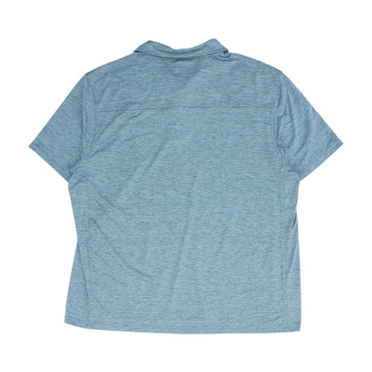 Gray Solid Short Sleeve Polo