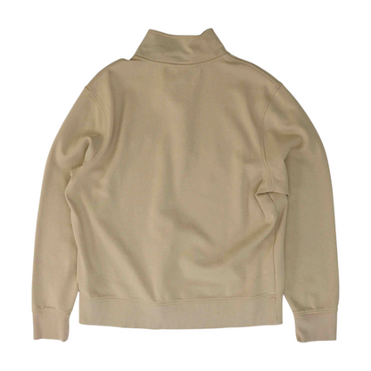Tan Solid 1/4 Zip Pullover