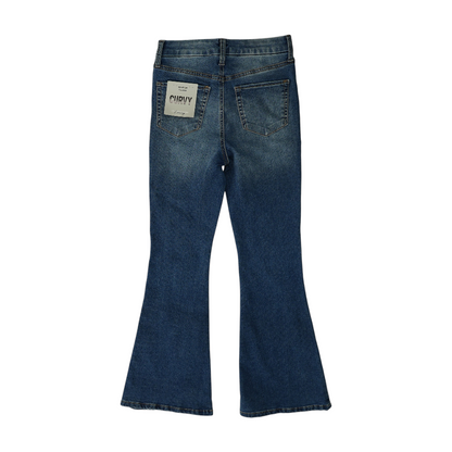 Navy Bell Bottom Jeans