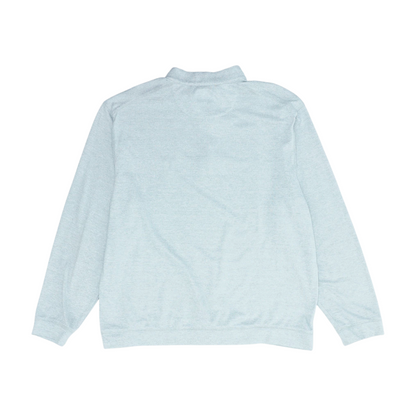 Gray Solid 1/4 Zip Pullover