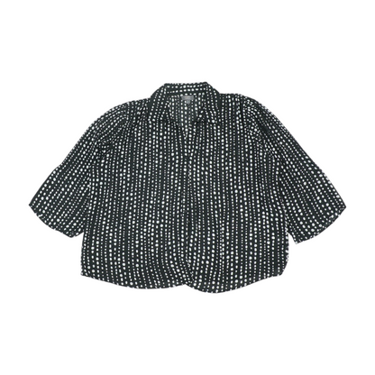 Black Polka Dot Button Down