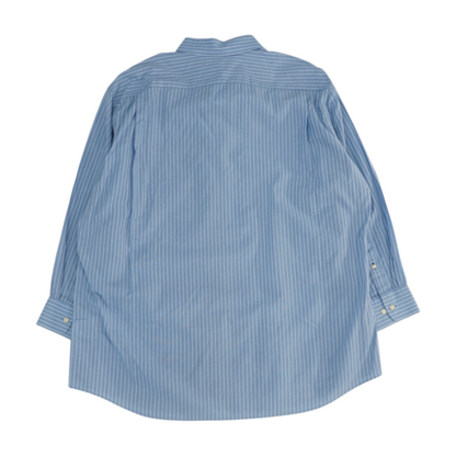 Blue Striped Long Sleeve Button Down