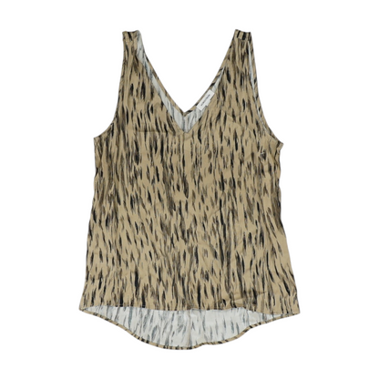 Brown Animal Print Blouse