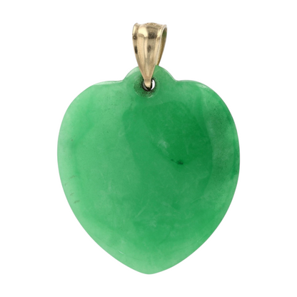 10K Yellow Gold Jade Pendant – Image 2