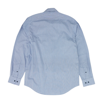 Blue Plaid Long Sleeve Button Down