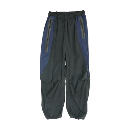 Navy Color Block Regular Pants
