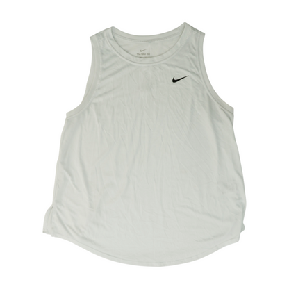 White Solid Active Tank