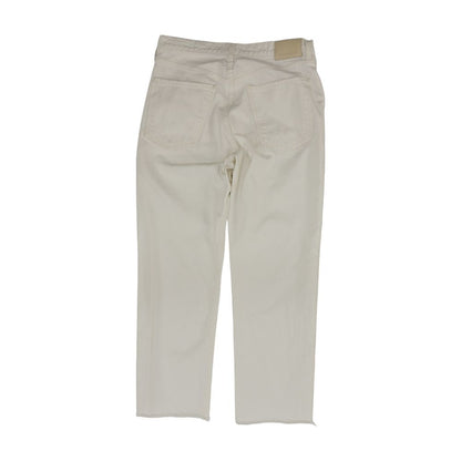 White Solid Jeans