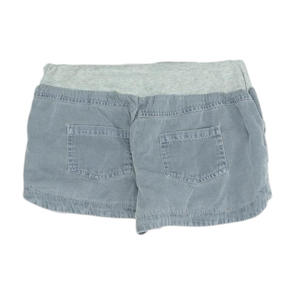 Blue Solid Active Shorts