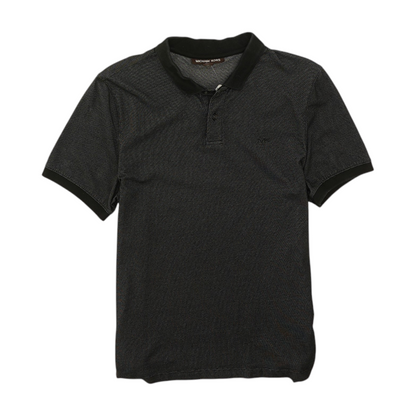Black Polka Dot Short Sleeve Polo