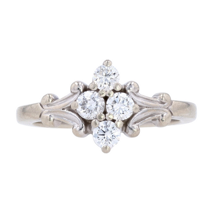 1/6 ctw 14K White Gold Diamond Fashion Ring