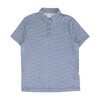 Blue Floral Short Sleeve Polo