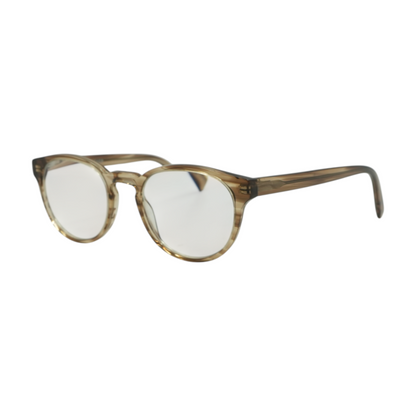 Brown Percey M Round Prescription Eyewear
