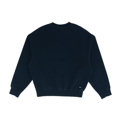 Black Solid Sweatshirt Pullover