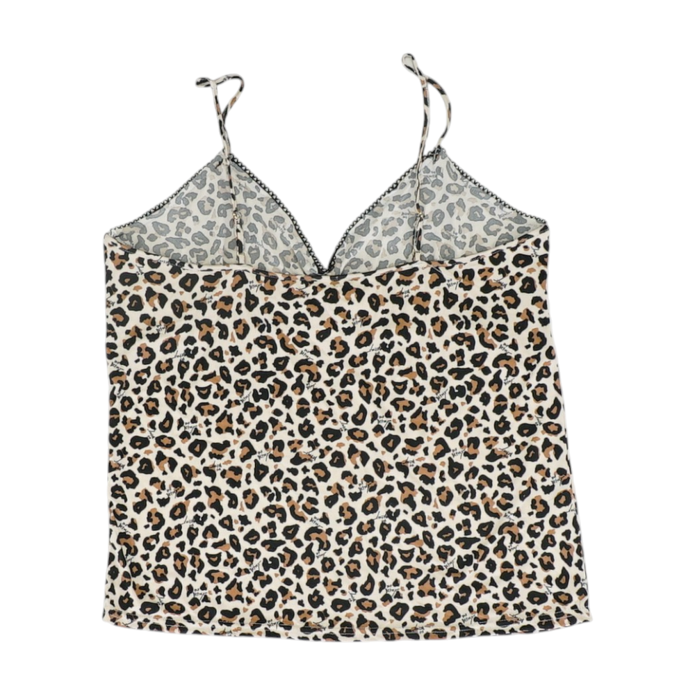 Tan Animal Print Pajama Set