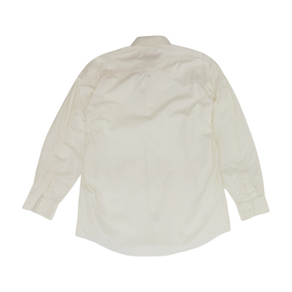 Ivory Solid Long Sleeve Button Down