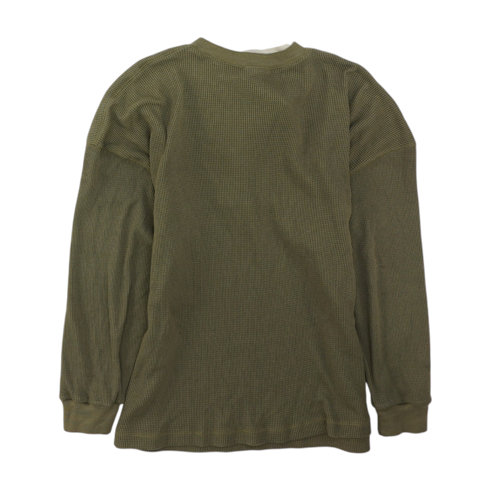 Green Solid 1/4 Zip Pullover