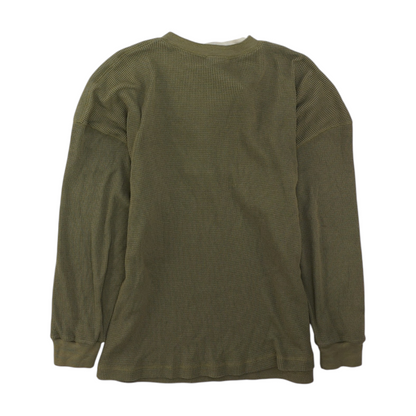 Green Solid 1/4 Zip Pullover