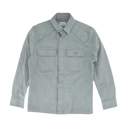 Gray Solid Denim Jacket