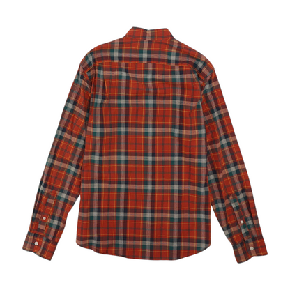 Red Plaid Long Sleeve Button Down