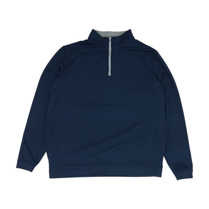 Navy Solid 1/4 Zip Pullover