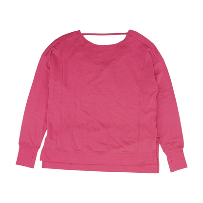 Pink Solid Sweatshirt Pullover
