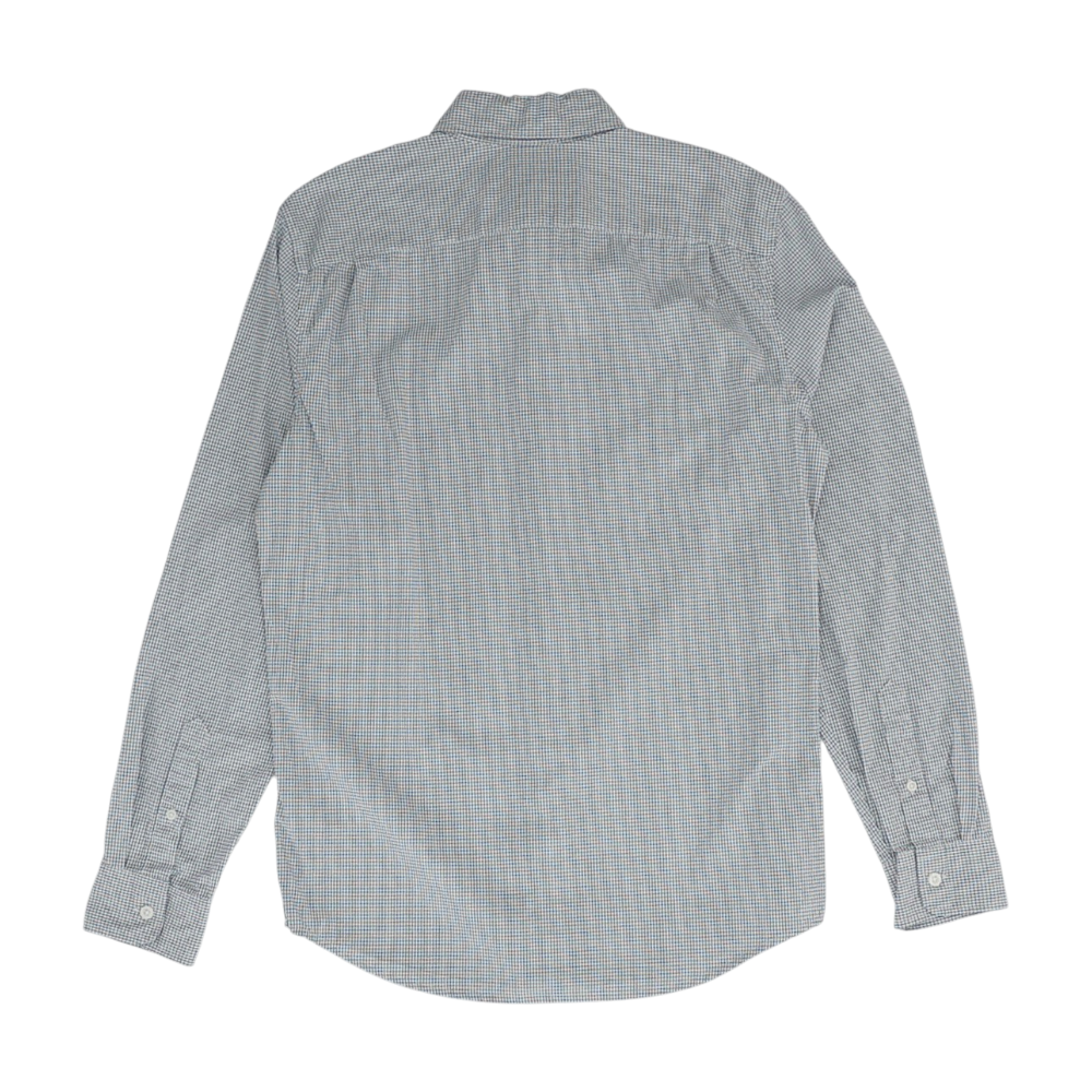 White Check Long Sleeve Button Down