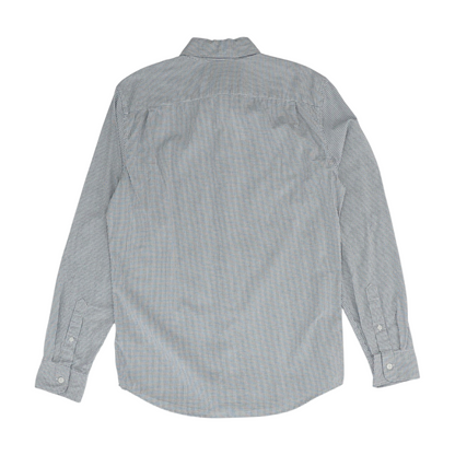 White Check Long Sleeve Button Down