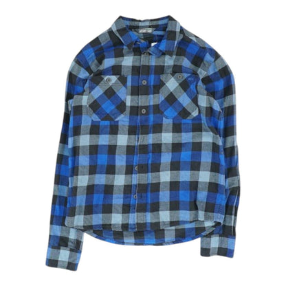 Blue Check Long Sleeve Button Down