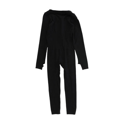 Black Solid Jumpsuit