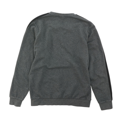 Gray Solid Sweatshirt Pullover