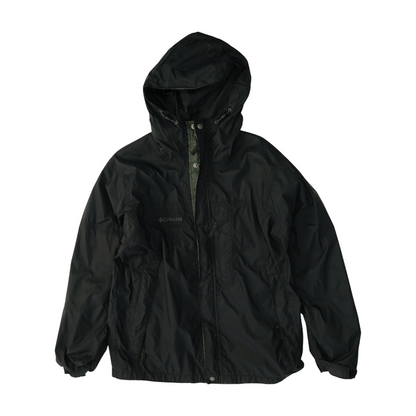 Black Solid Rain Jacket