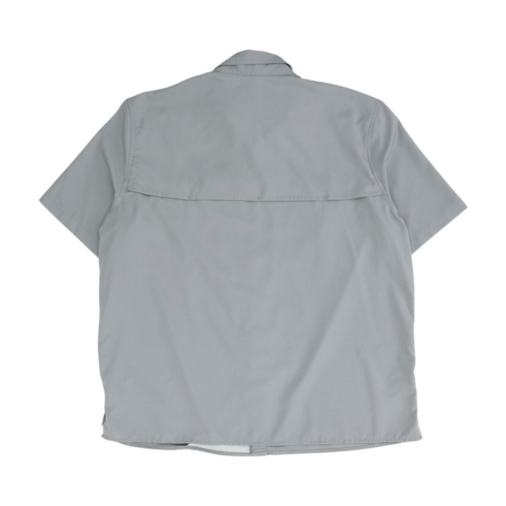 Gray Solid Outdoor Button Down