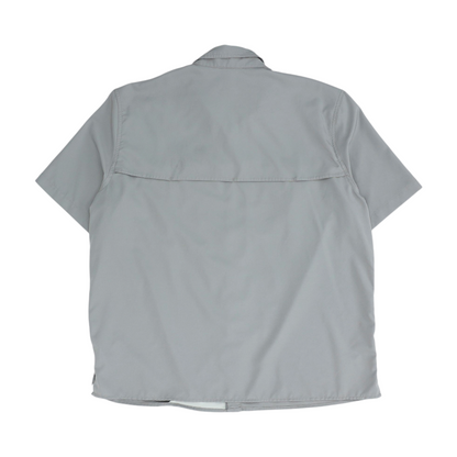 Gray Solid Outdoor Button Down