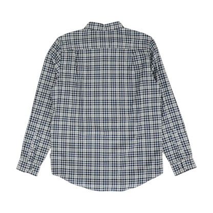 Blue Plaid Long Sleeve Button Down